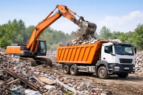 Самосвал для вывоза строительного мусора